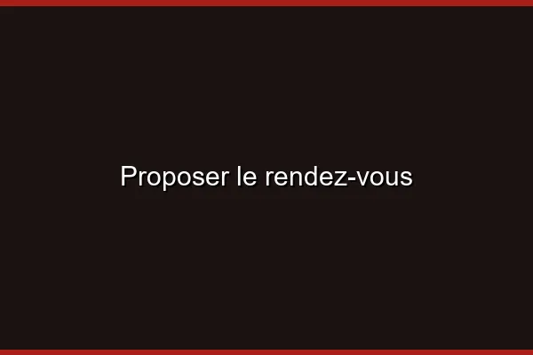 Proposer le rendez-vous